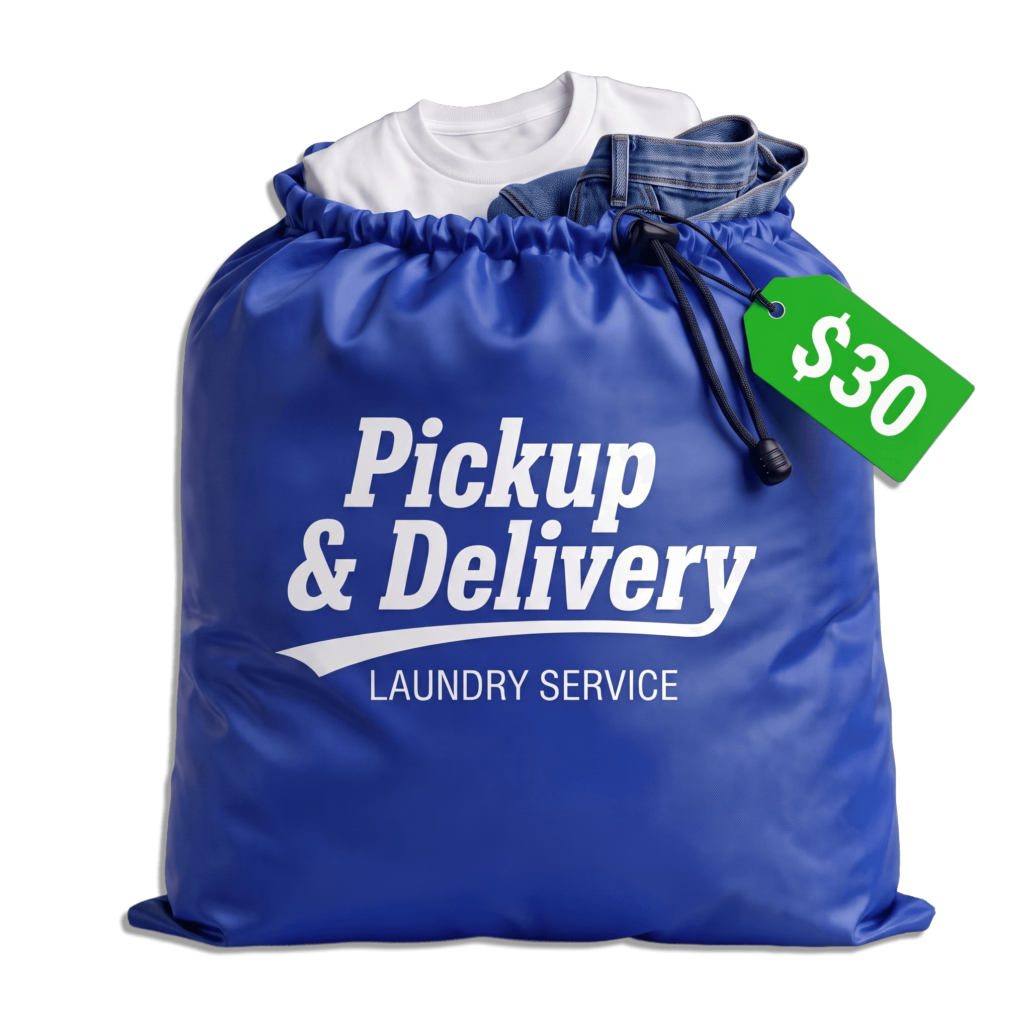 Oomz laundry bag with clothes